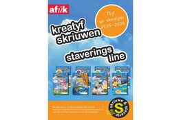 Eerste exemplaar nieuwe lesboekjes 'Skriuw- en Staveringsline' uitgereikt op basisschool IBS 't Pompeblêd in De Westereen