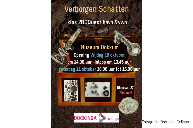 Dockinga-leerlingen uit 2 Quest tonen eigen bodemvondsten in Museum Dokkum