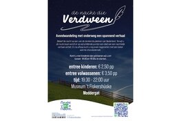 Nachtwandeling in Moddergat met onderweg het verhaal ‘De nacht die Verdween’.